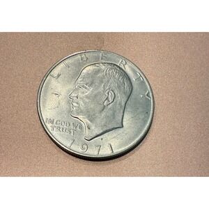 1971 Eisenhower Dollar Coin Vintage US One‎ Dollar Coinage Collectible